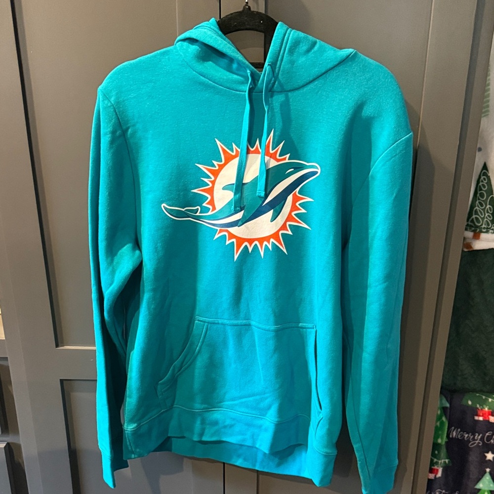 NFL Fanatics Teal Hoodie Miami Dolphins